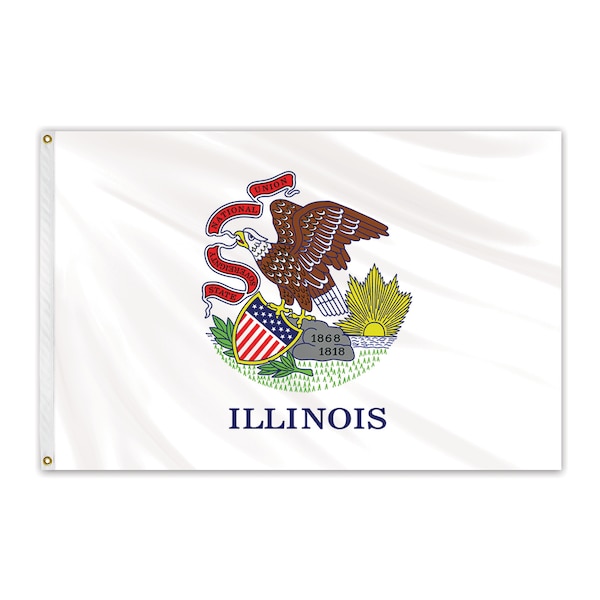 Illinois Outdoor Nylon Flag 4'x6'